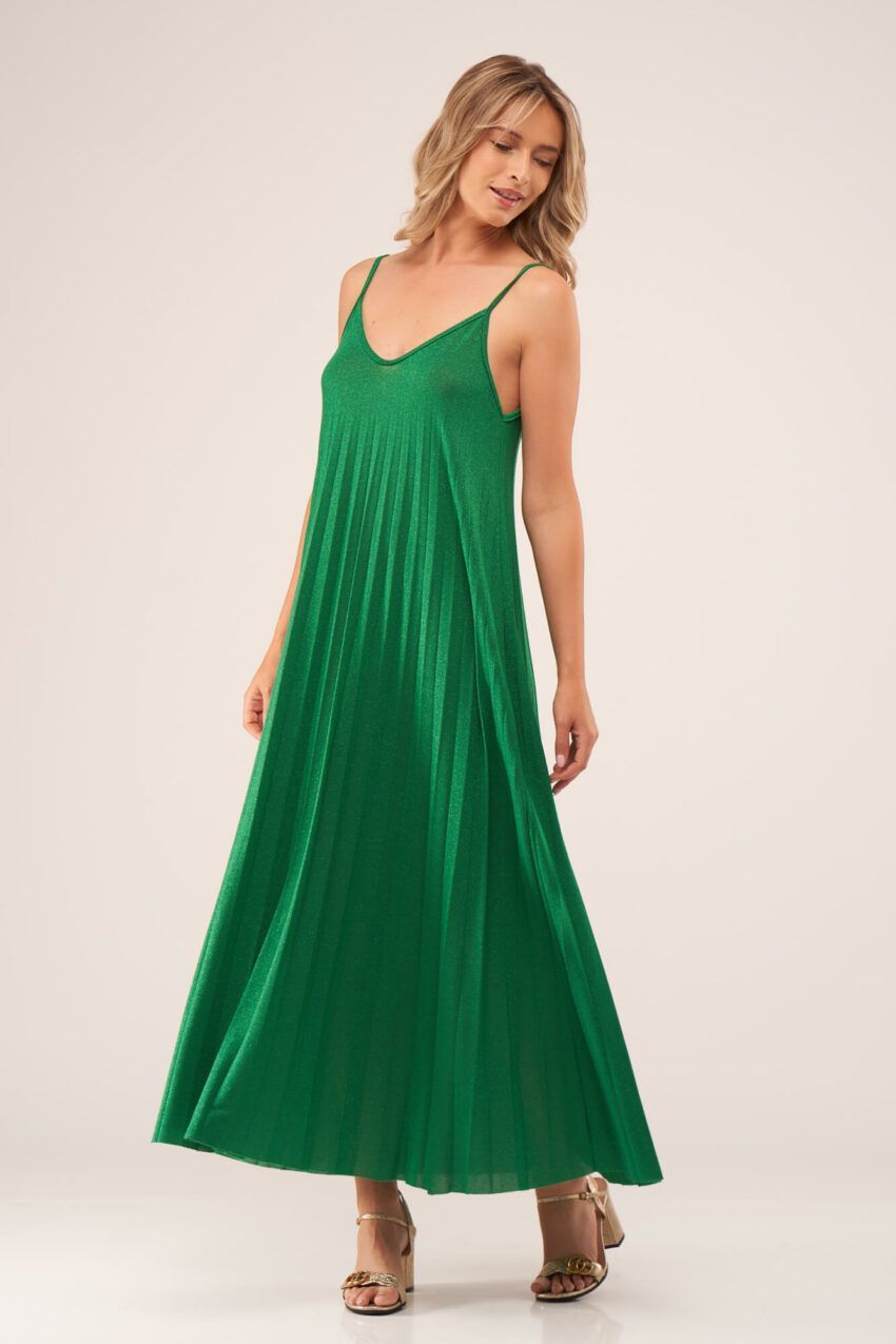 rochie verde cu sidef v22 Venus etic 1