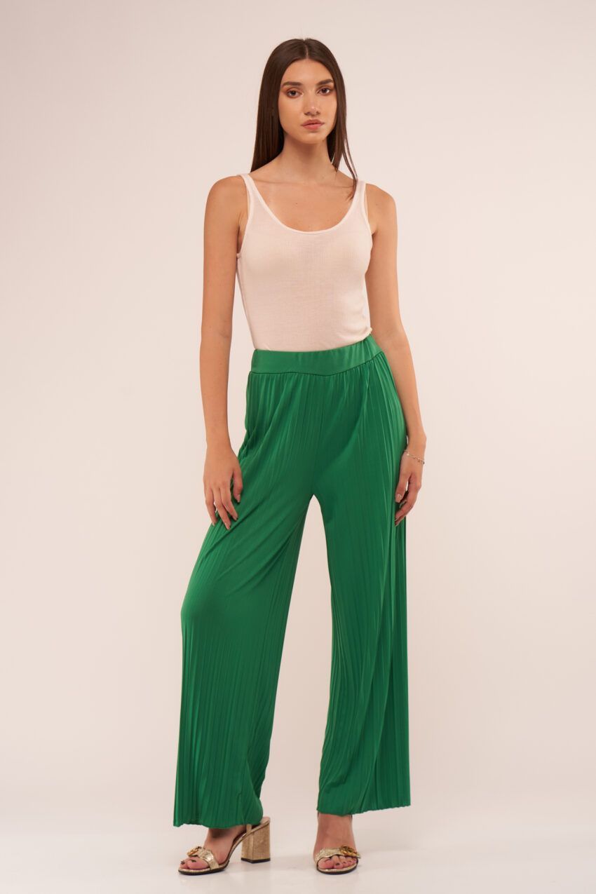 pantalon verde plisat v22 Tatiana etic 1