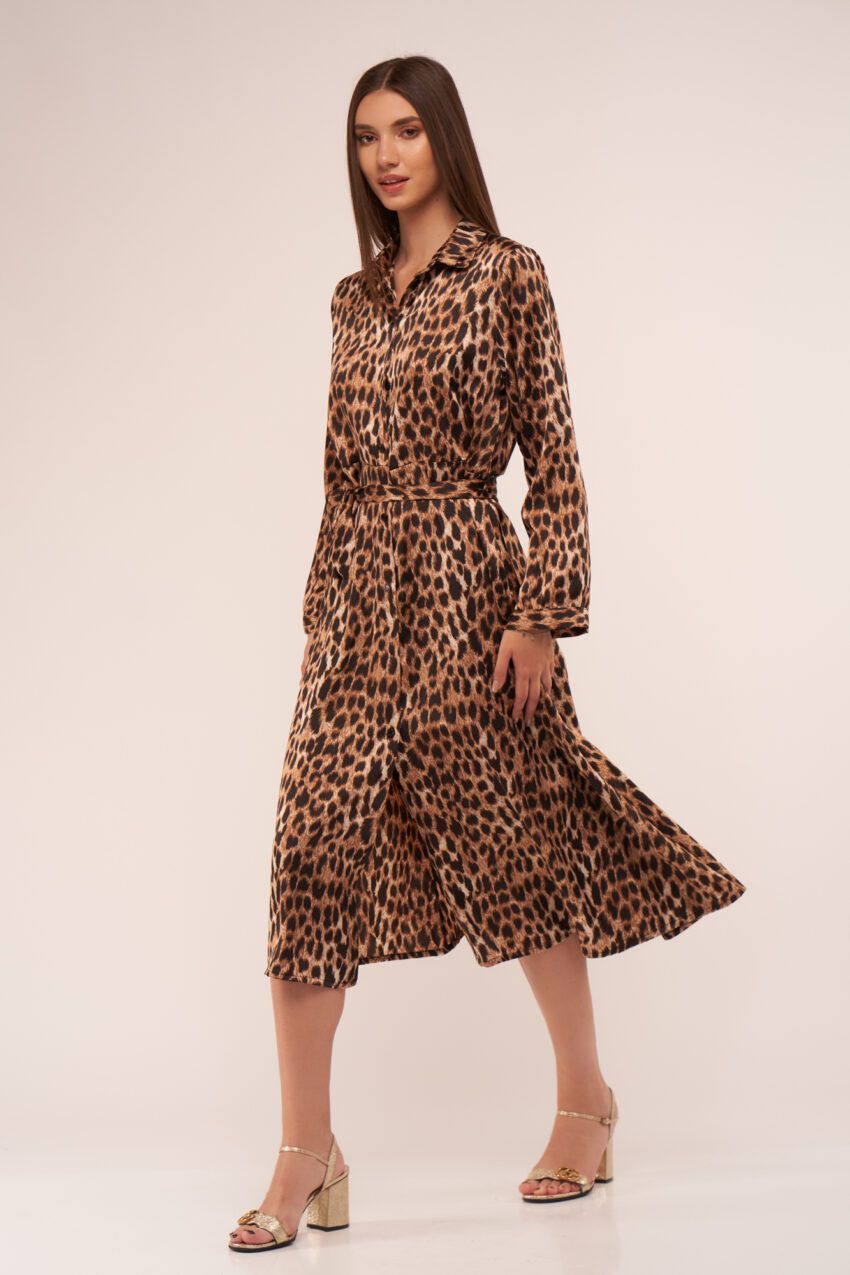 rochie cu imprimeu leopard v22 Ariela etic 1
