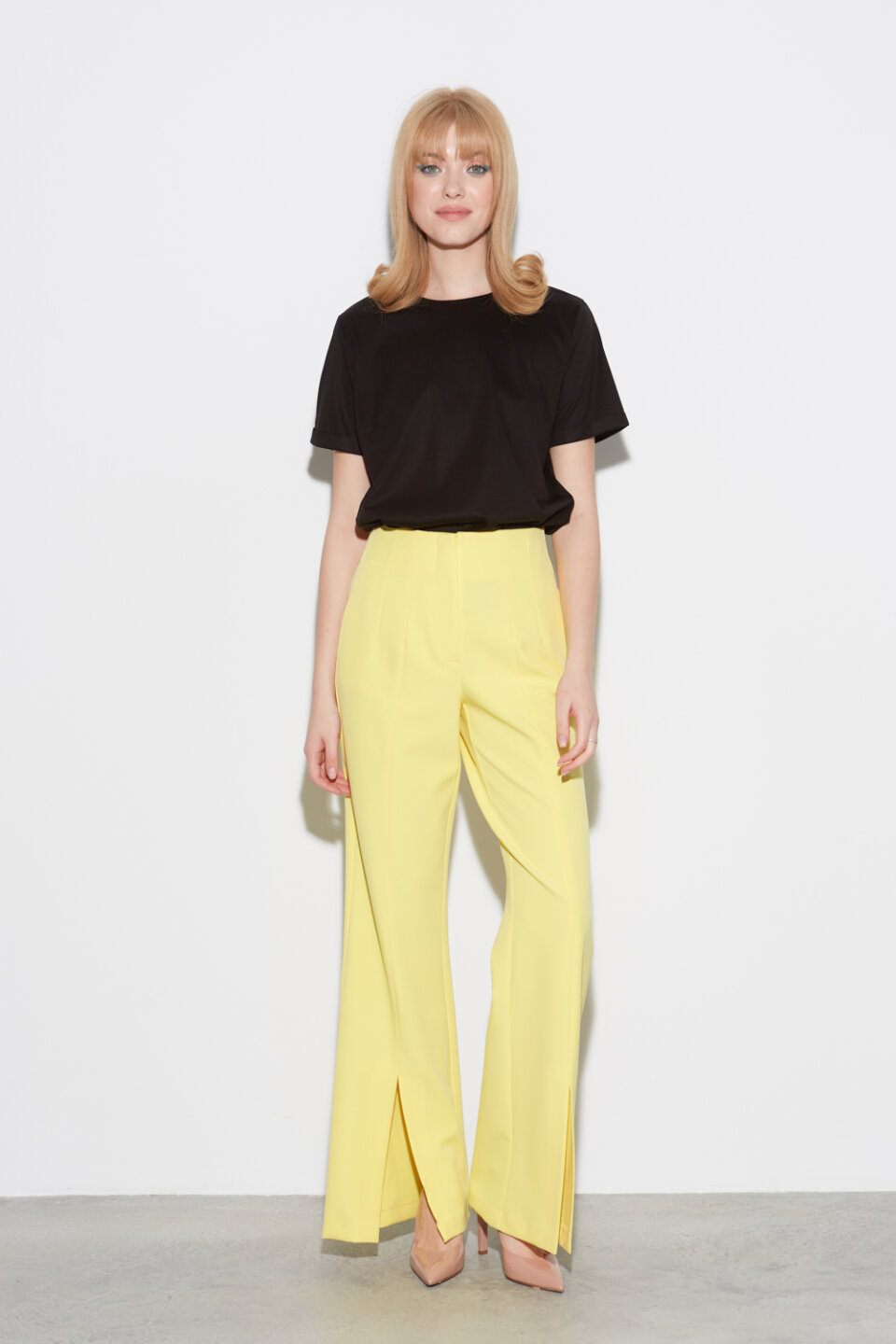 Pantalon-elegant-galben-Simina