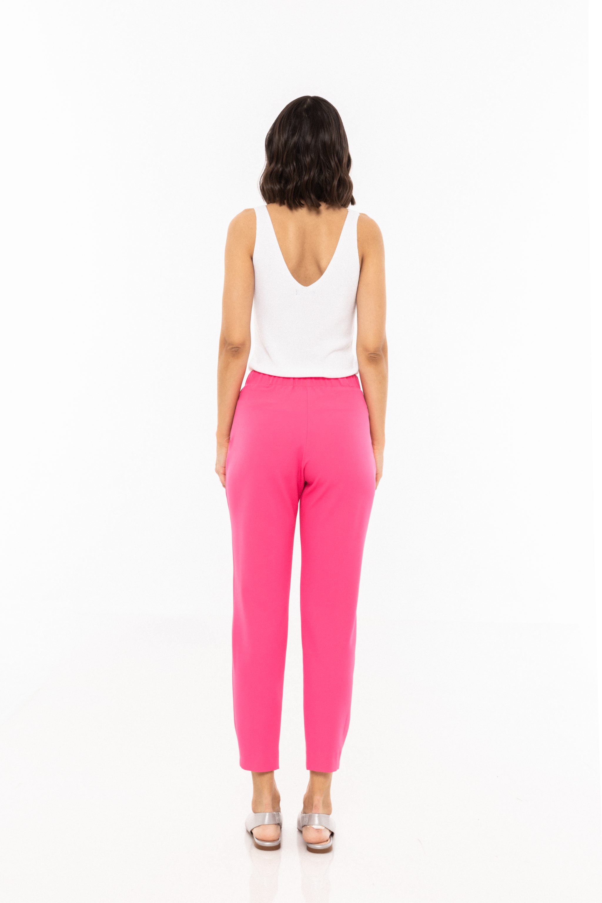 pantalon-cu-talie-medie-Magda-ciclam-ETIC
