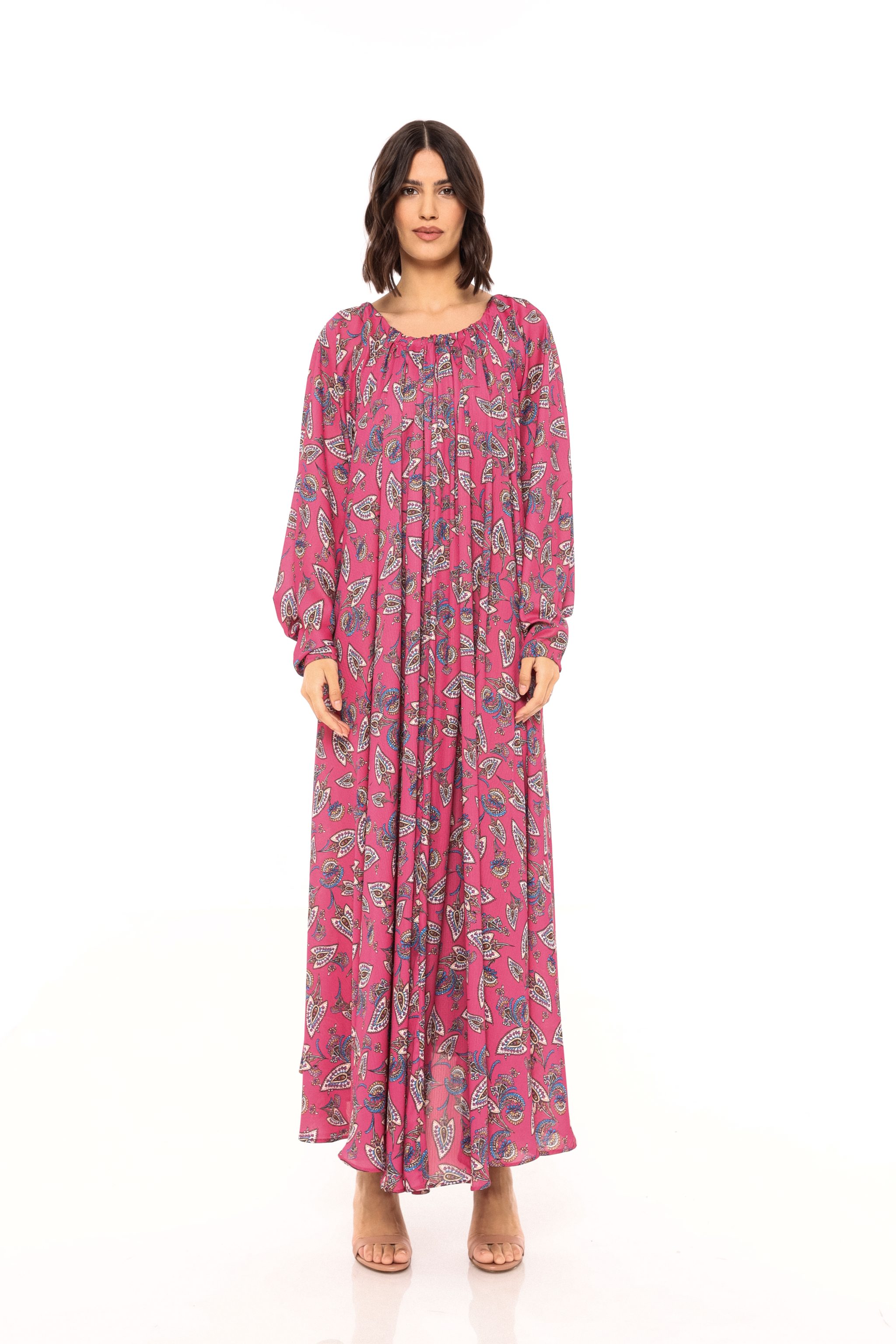rochie-maxi-cu-spatele-gol-Aissa-roz