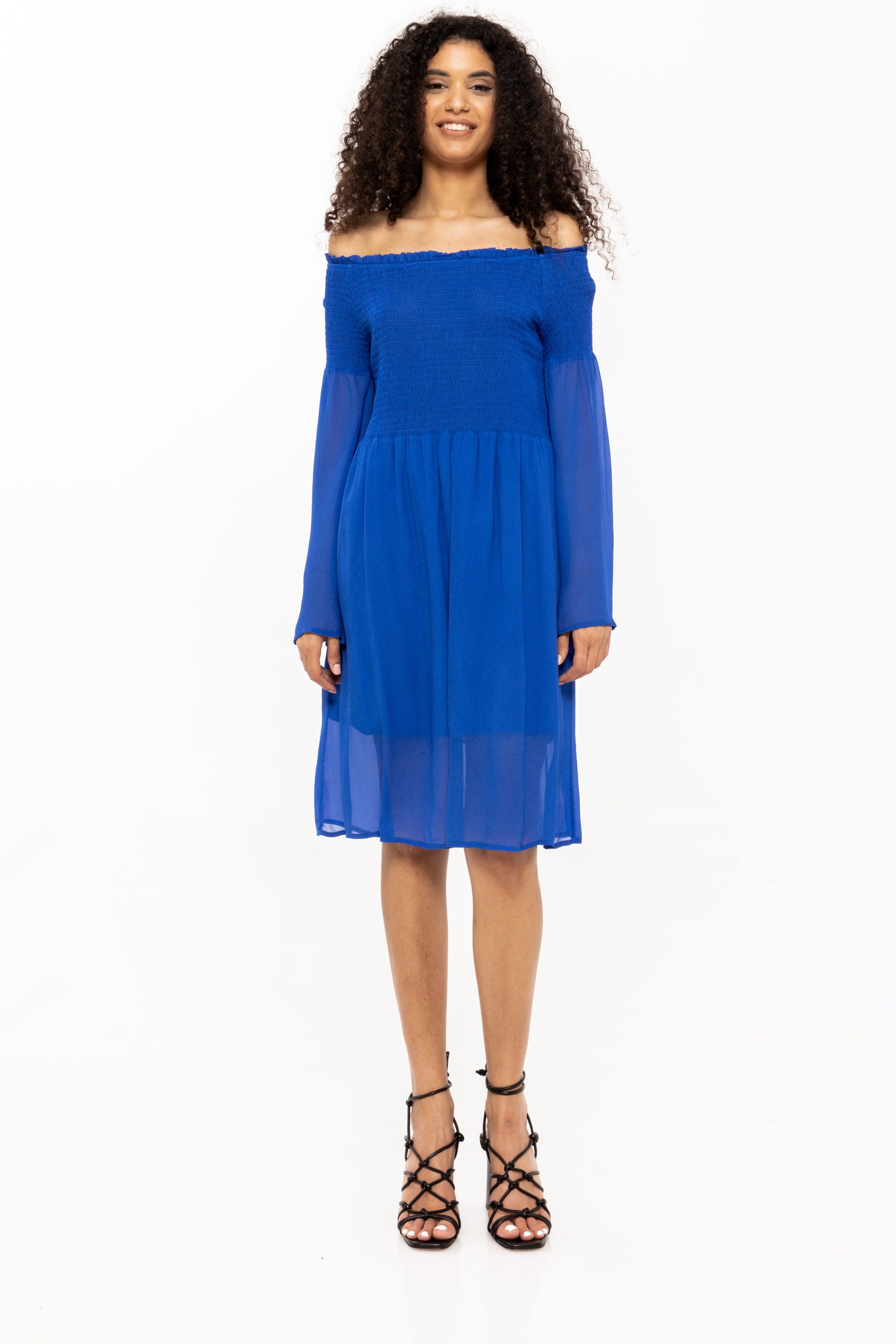rochie-de-matase-cu-umerii-goi-felicia-albastru