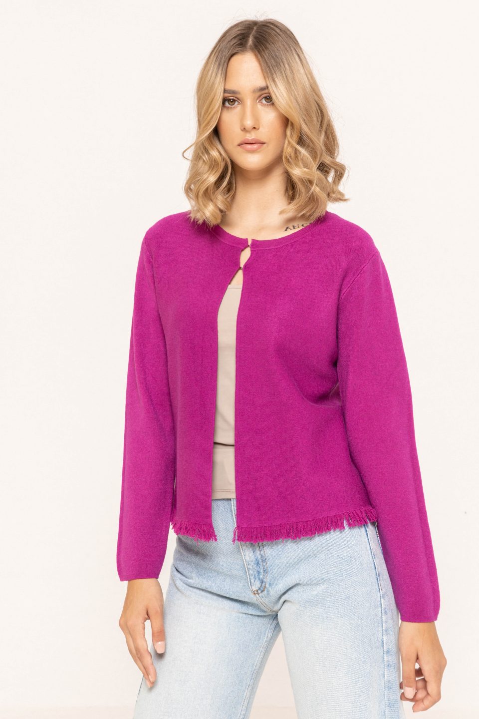 Pulover-scurt-cu-franjuri-Lunna-mov-ETIC