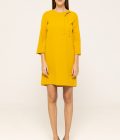 Rochie midi cu siret aplicat Mella