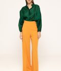 Pantalon evazat cu talie inalta Adina