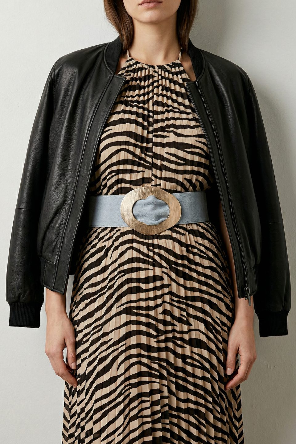 Curea din piele întoarsă Selena