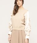 Bluza cu detalii floare Ronnie
