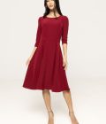 Rochie midi cu nasturi pe umeri Amedeia