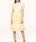 Rochie cu siret in talie Sorina