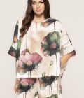 Bluza imprimata cu maneca scurta Look