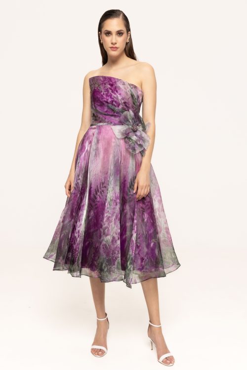 Rochie de seara cu aplicatie floare Estella