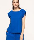 Bluza cu volanase la umeri Zina