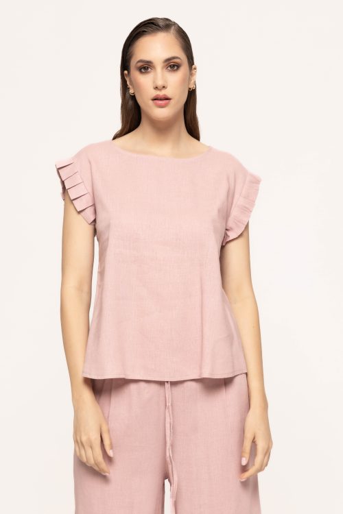 Bluza cu volanase la umeri Zina