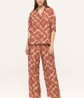 Pantaloni lejeri cu imprimeu geometric Dalia