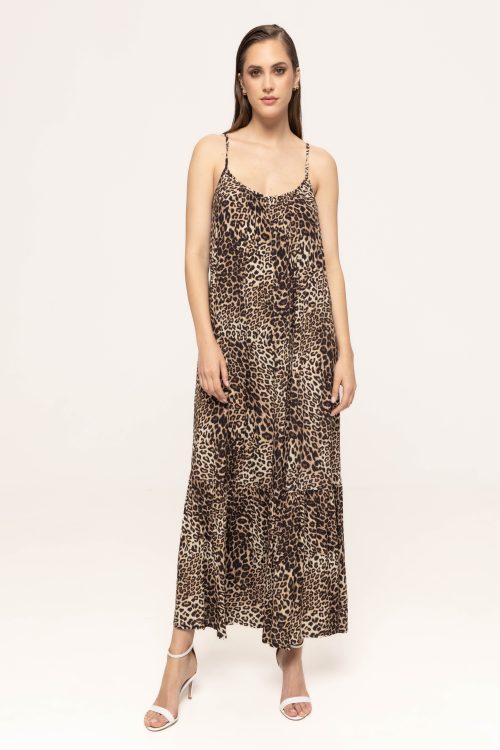 Rochie cu imprimeu leopard Sonia