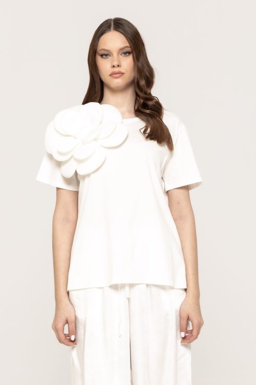 Tricou cu floare Look