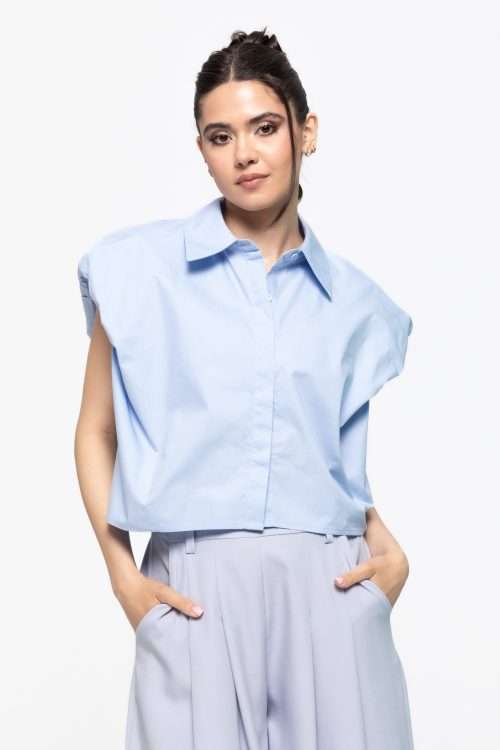 Cămașă scurtă fără mâneci cu croială lejeră Elisa