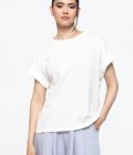 Tricou lejer cu mâneci întoarse Jessie
