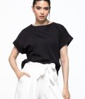 Tricou lejer cu mâneci întoarse Jessie