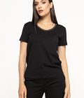 Tricou simplu cu decolteu rotund Ema
