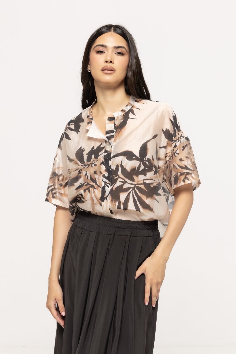 Cămașă lejeră cu imprimeu Kim