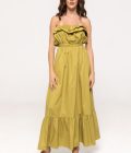 Rochie maxi cu volane Corina
