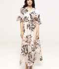 Rochie vaporoasă maxi cu imprimeu floral Miruna