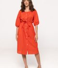 Rochie lejeră pe umeri cu buzunare Nicola
