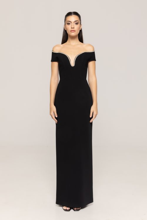 Rochie de ocazie cu pietre decorative Crina