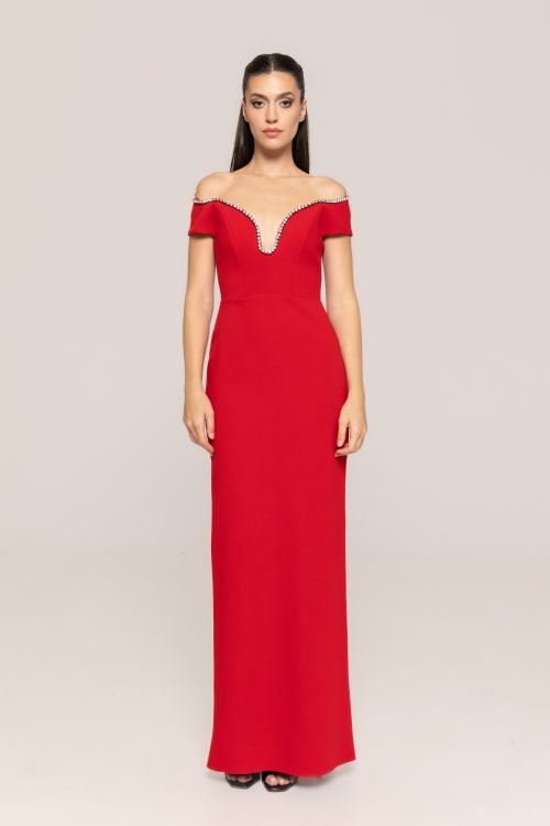 Rochie de ocazie cu pietre decorative Crina