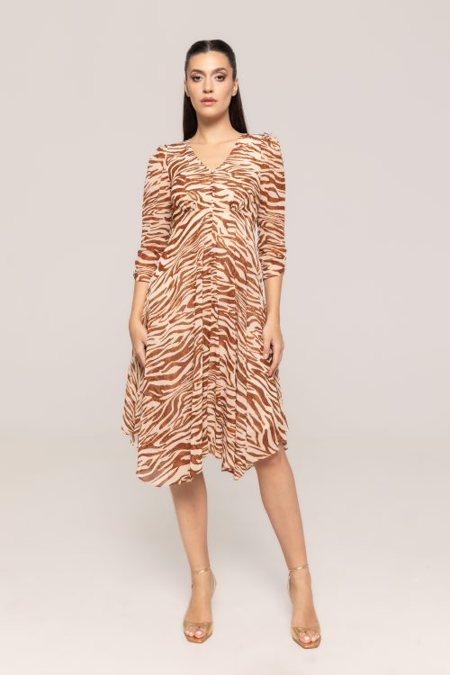 Rochie elegantă cu imprimeu Veronica