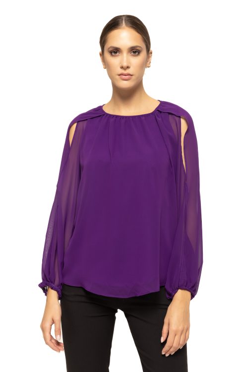 Bluza cu maneci despicate Roza