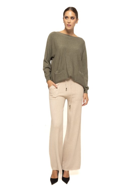 Pantaloni casual cu siret Estera