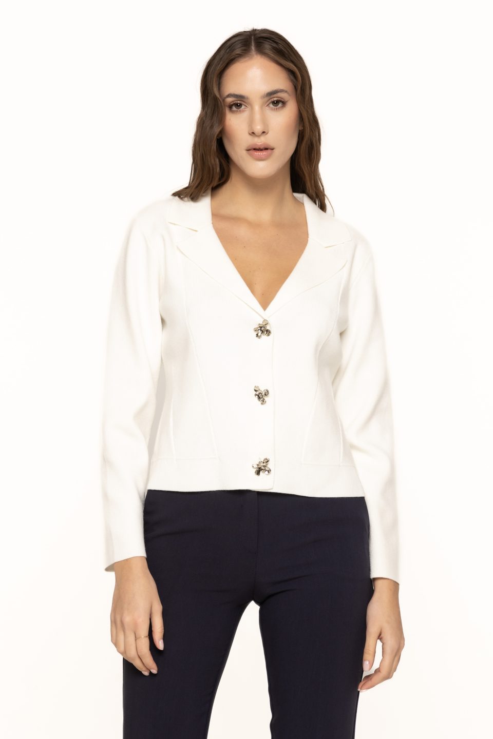 Jacheta cu nasturi argintii Brook 