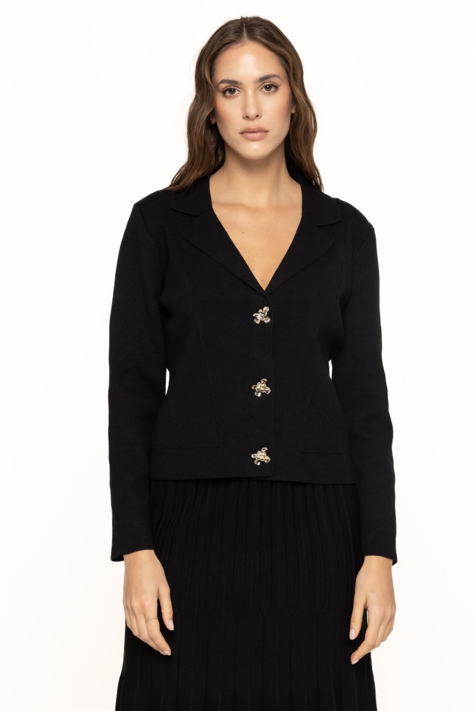 Jacheta cu nasturi argintii Brook 