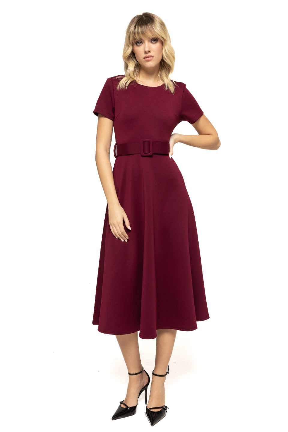 Rochie cu curea in talie Iulia