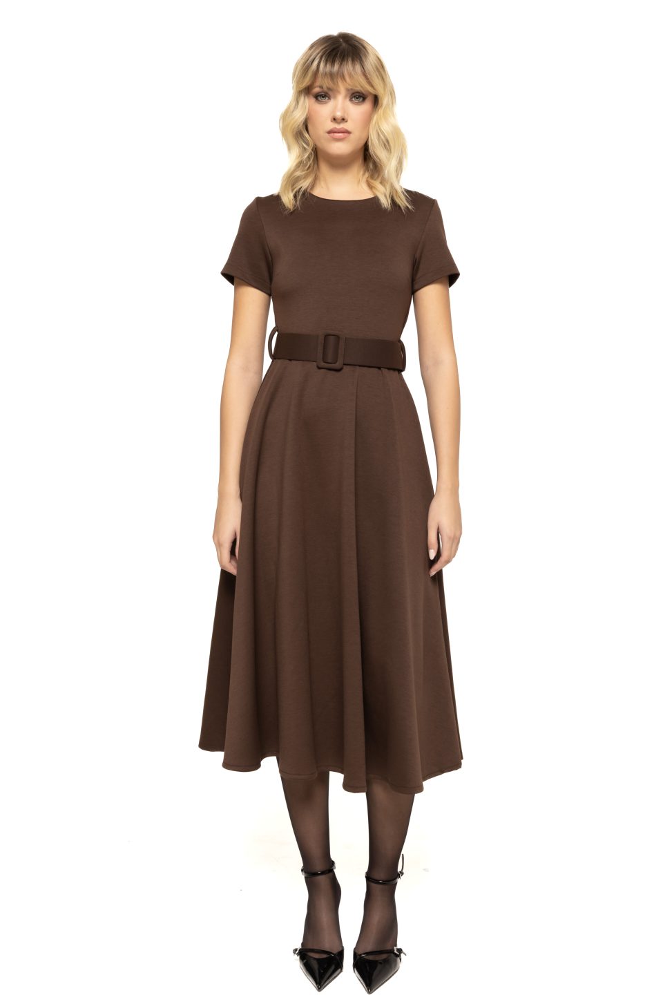 Rochie cu curea in talie Iulia