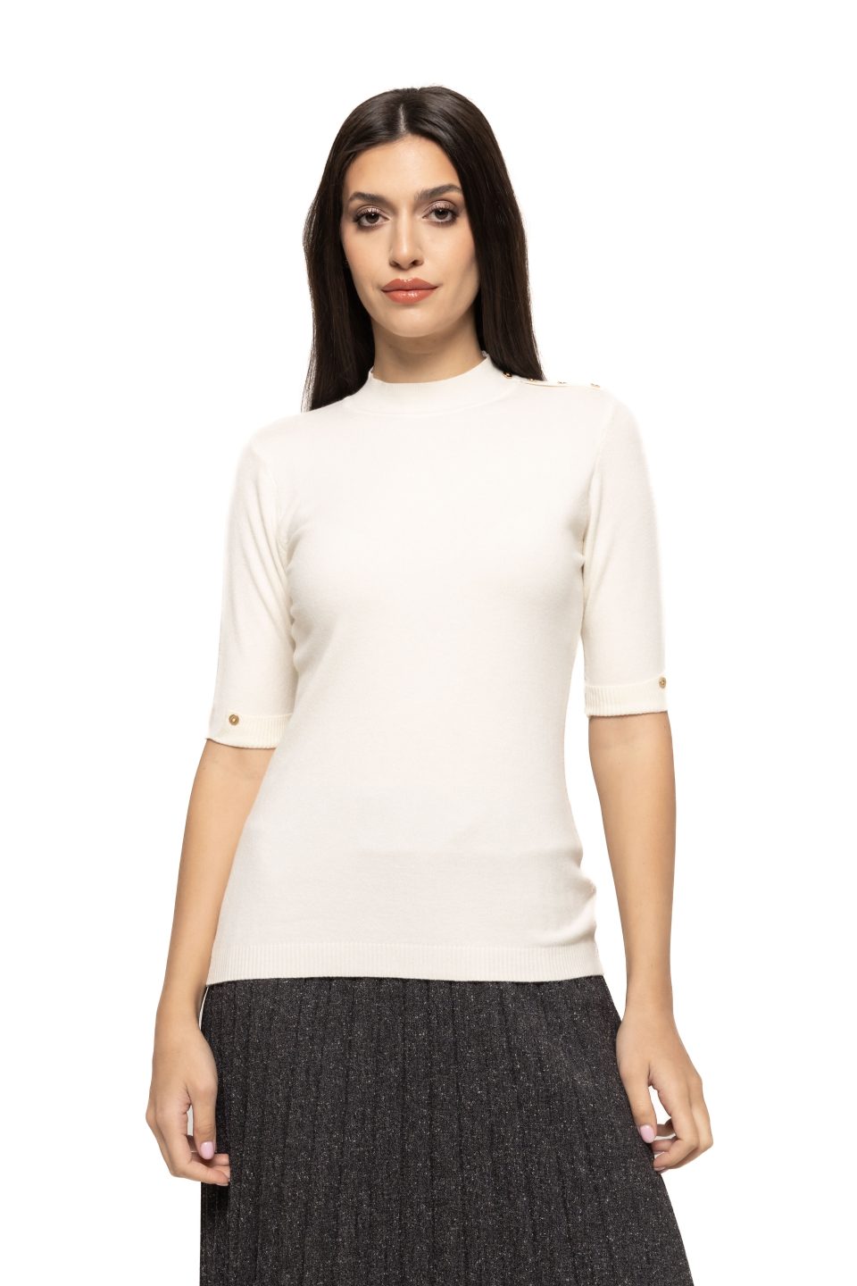 Bluza  cu nasturi aplicati Brenda