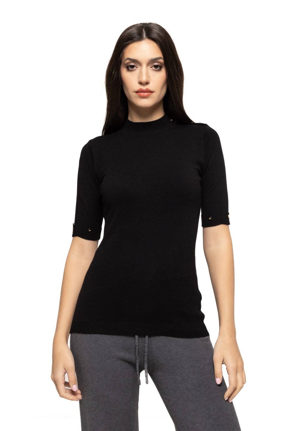 Bluza  cu nasturi aplicati Brenda