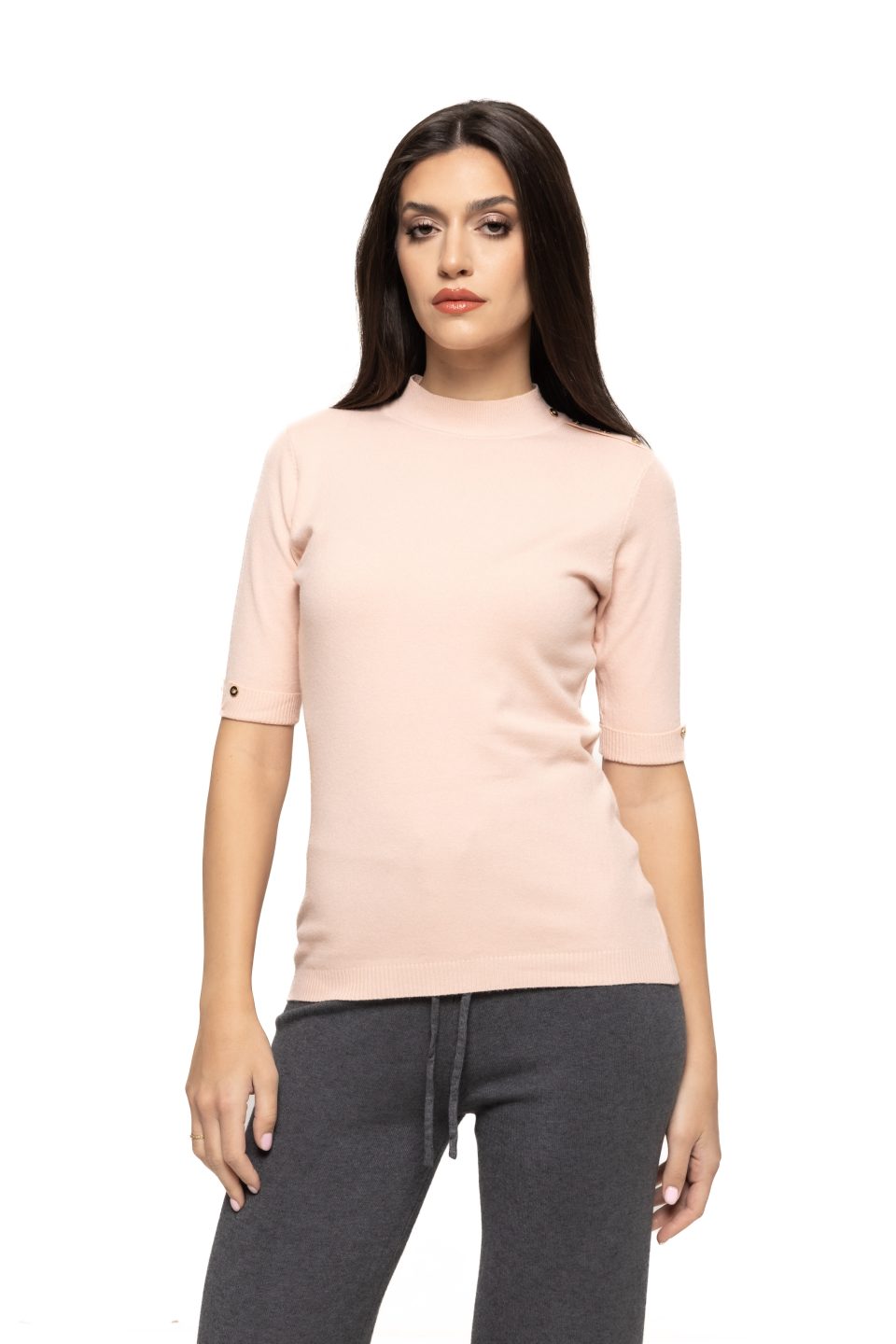 Bluza  cu nasturi aplicati Brenda