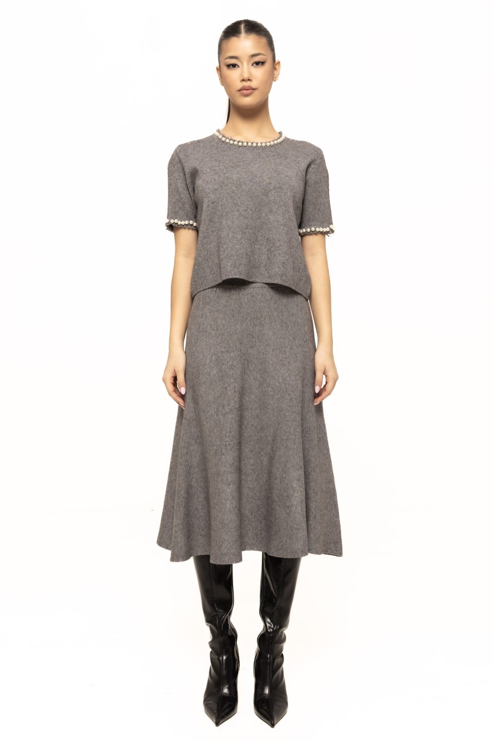 Fusta casual din tricot Marina