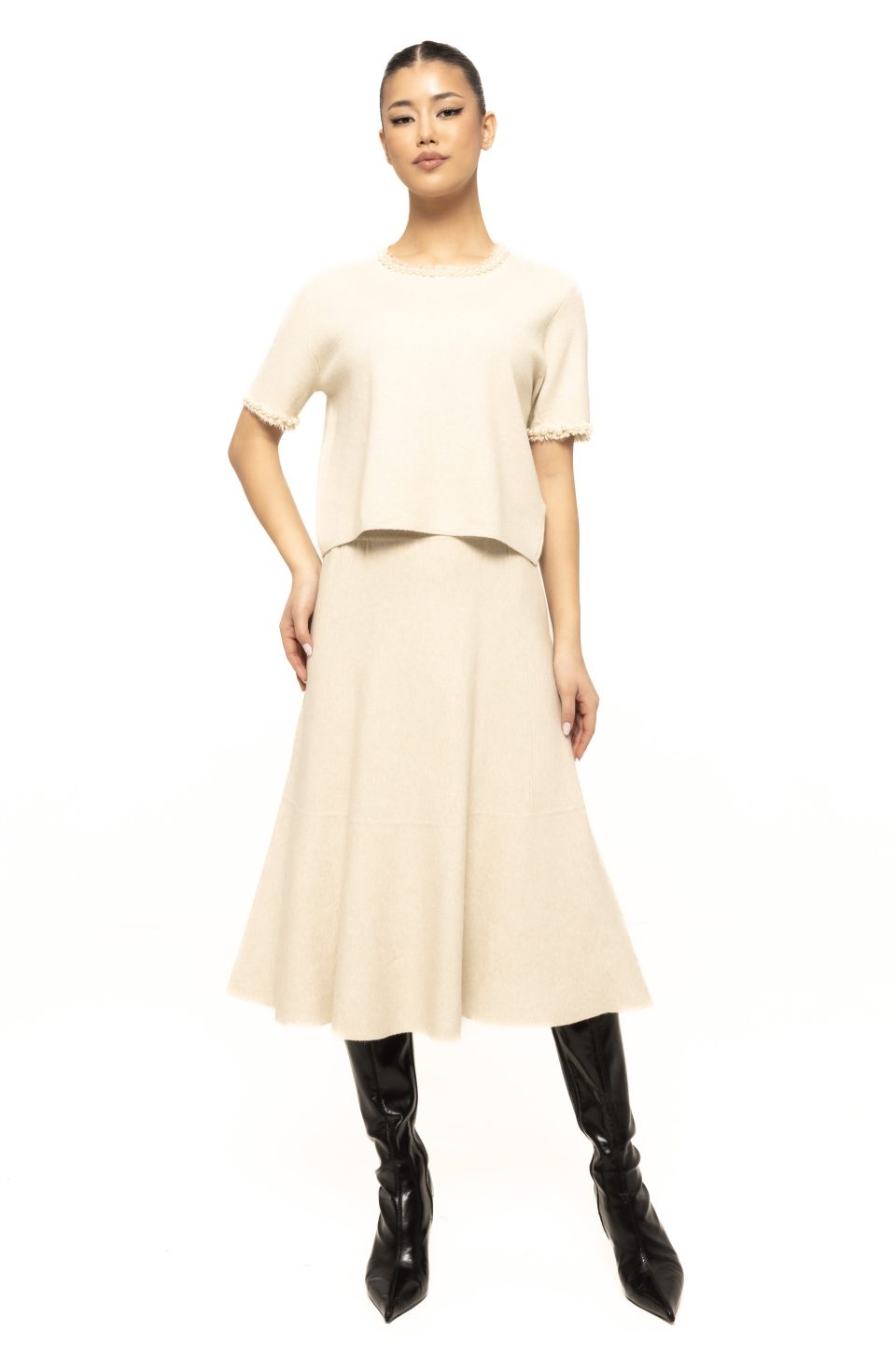 Fusta casual din tricot Marina