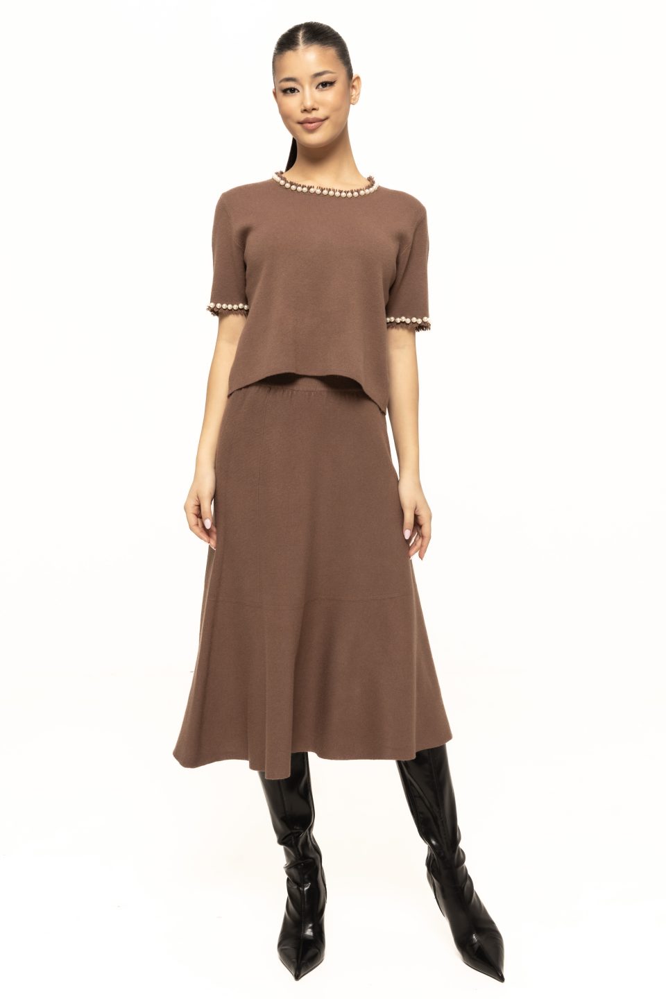 Fusta casual din tricot Marina