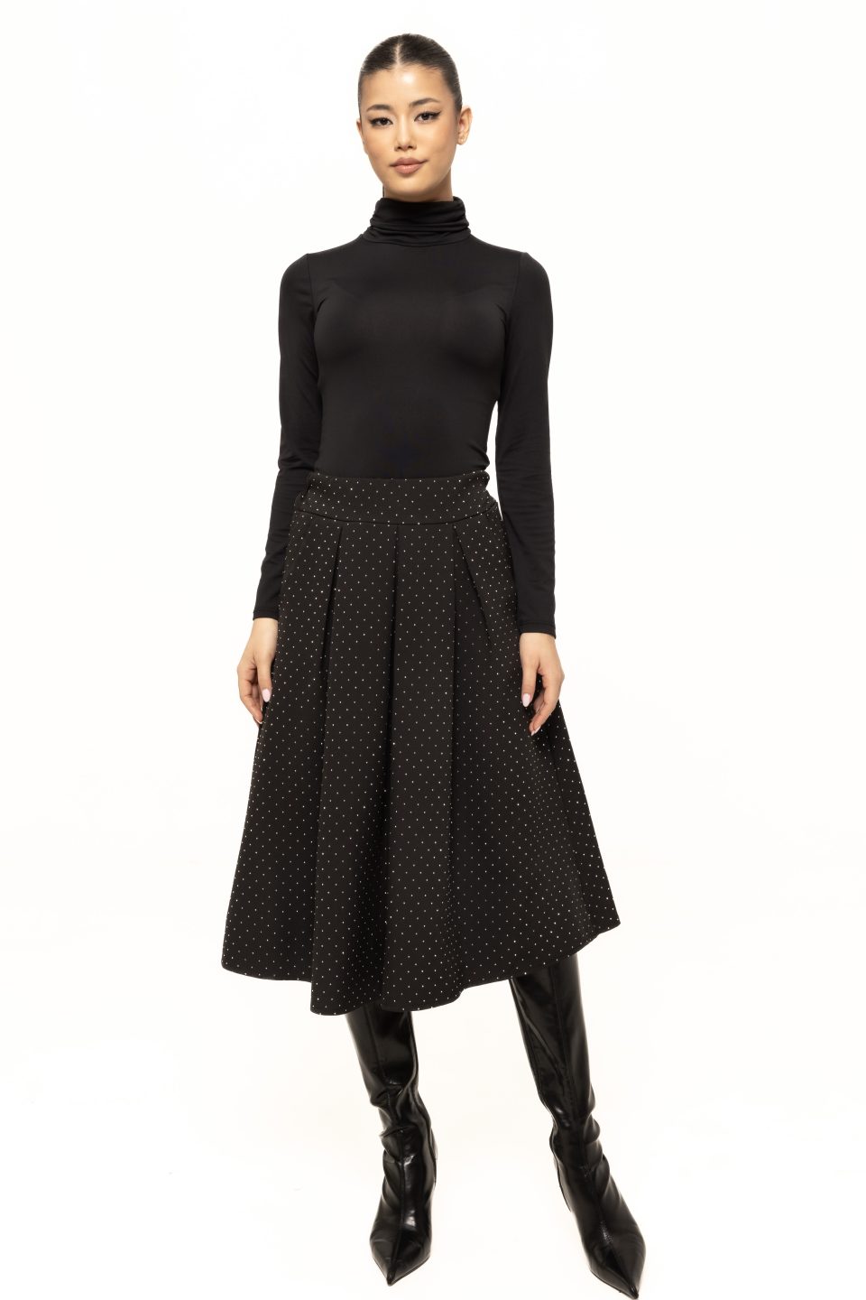 Fusta eleganta cu strasuri Melisa