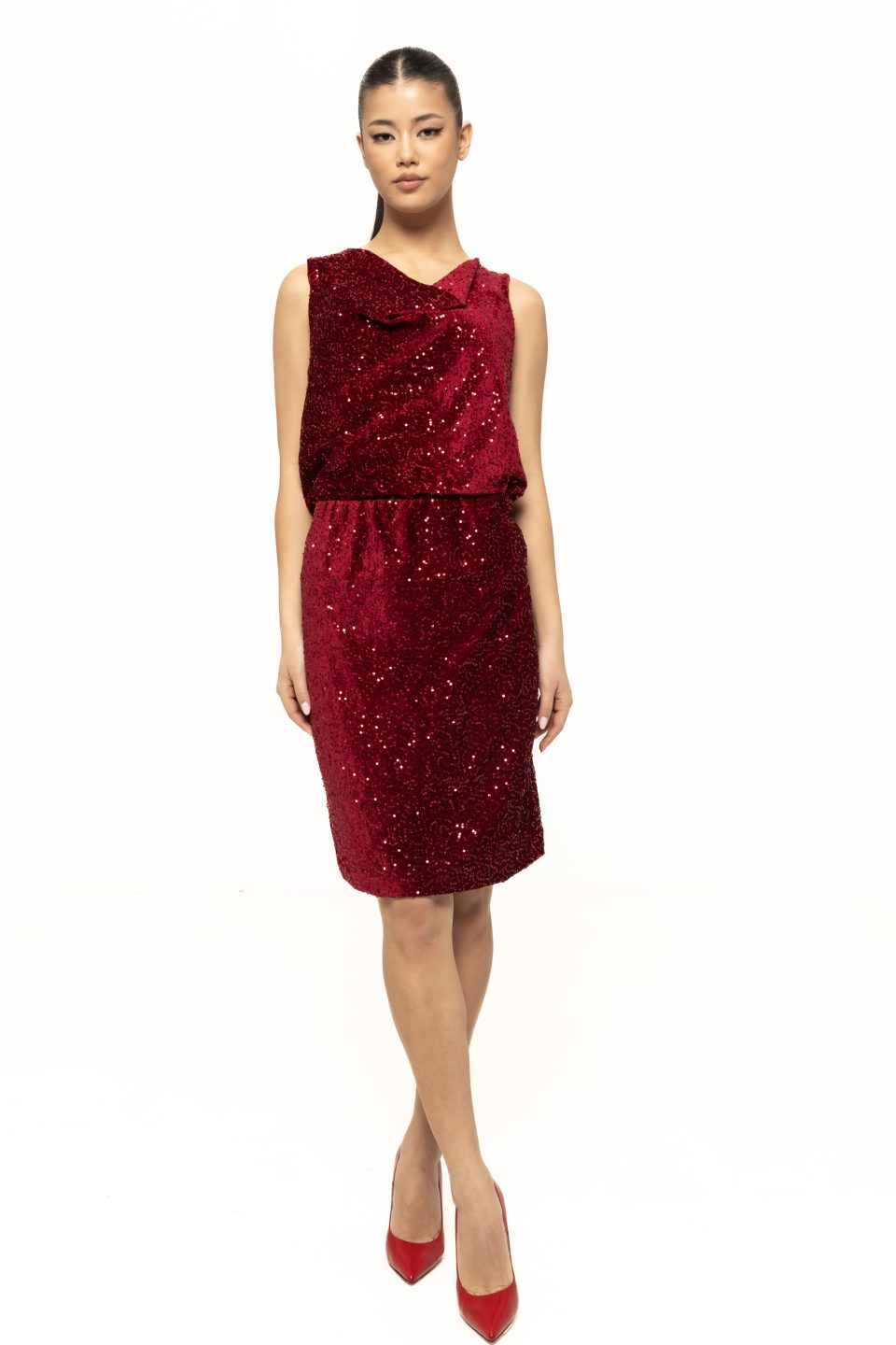 Fusta eleganta cu paiete Simona