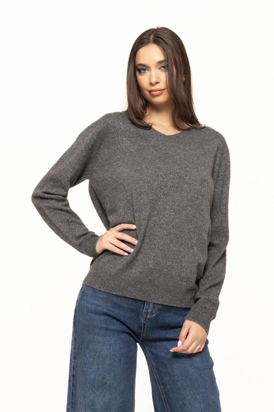 Pulover lejer cu sclipici Agnes