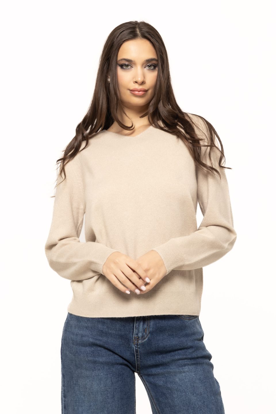 Pulover lejer cu sclipici Agnes