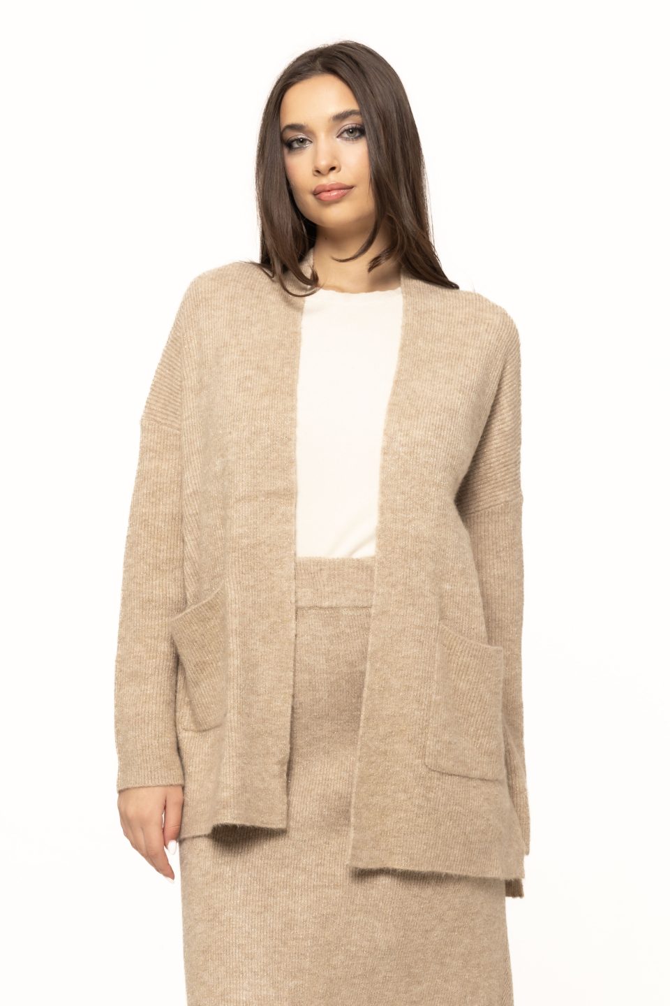 Pulover lejer cu buzunare Anny