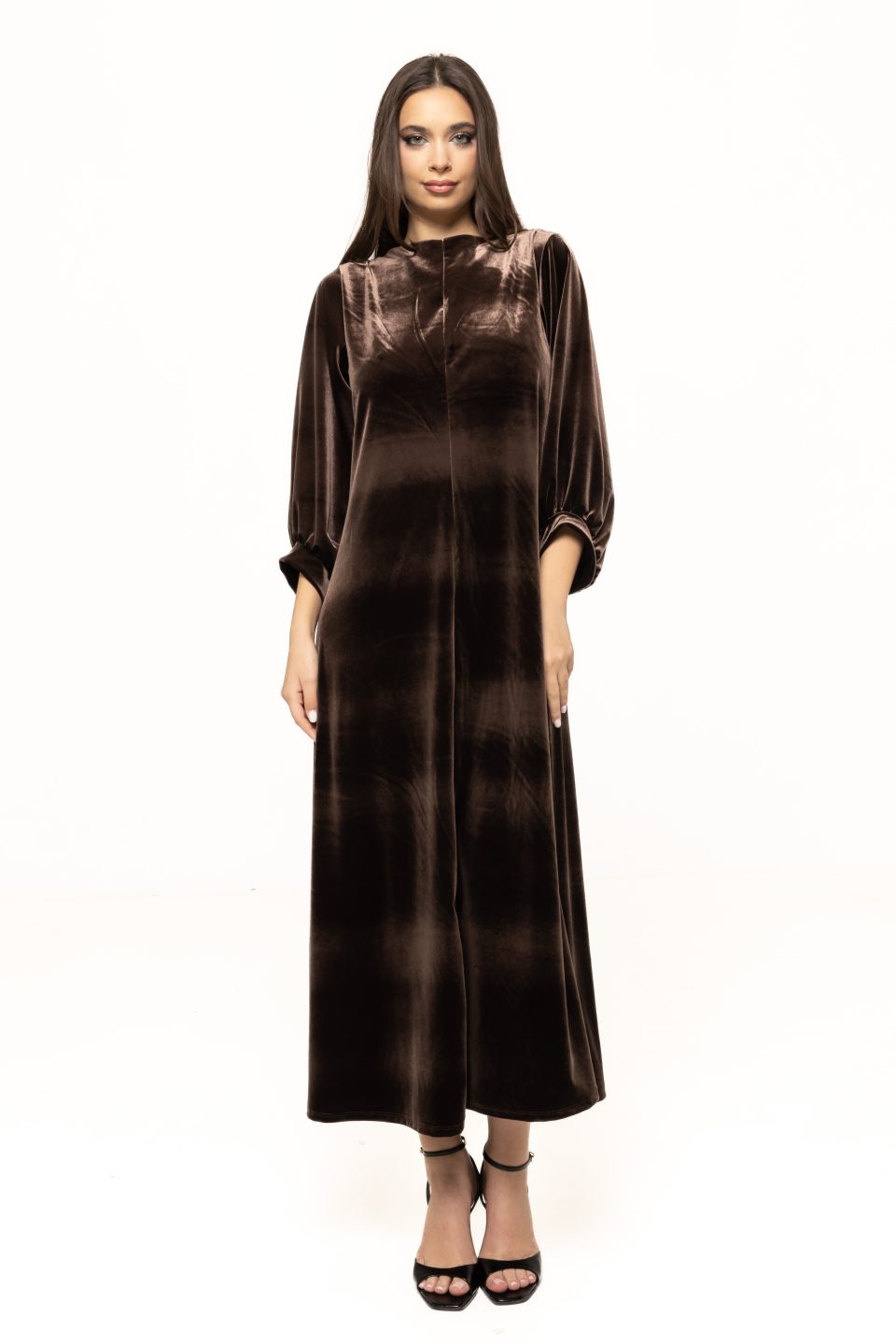 Rochie lunga din catifea Criss